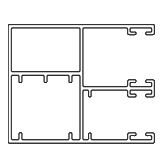 Gerade für Rollladen mit Insektenschutz Gerade für Rollladen mit Insektenschutz