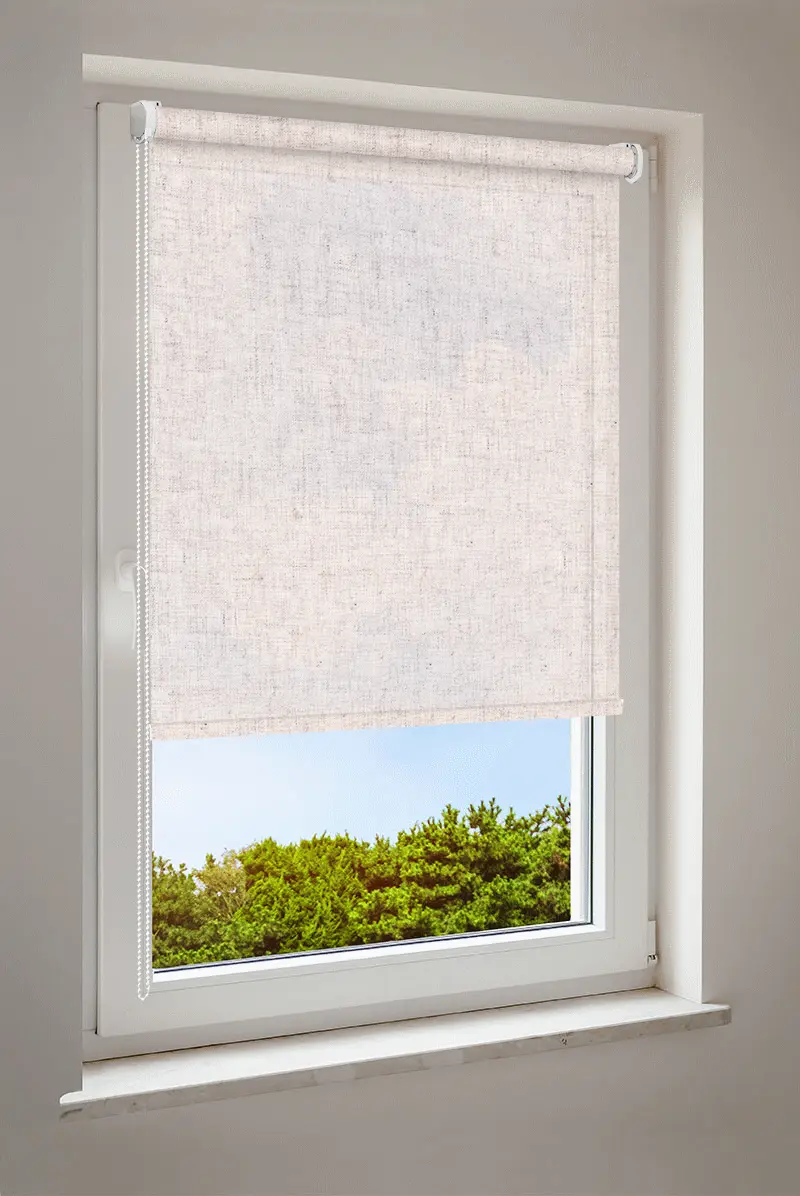 Rullgardin beige | mönstrad