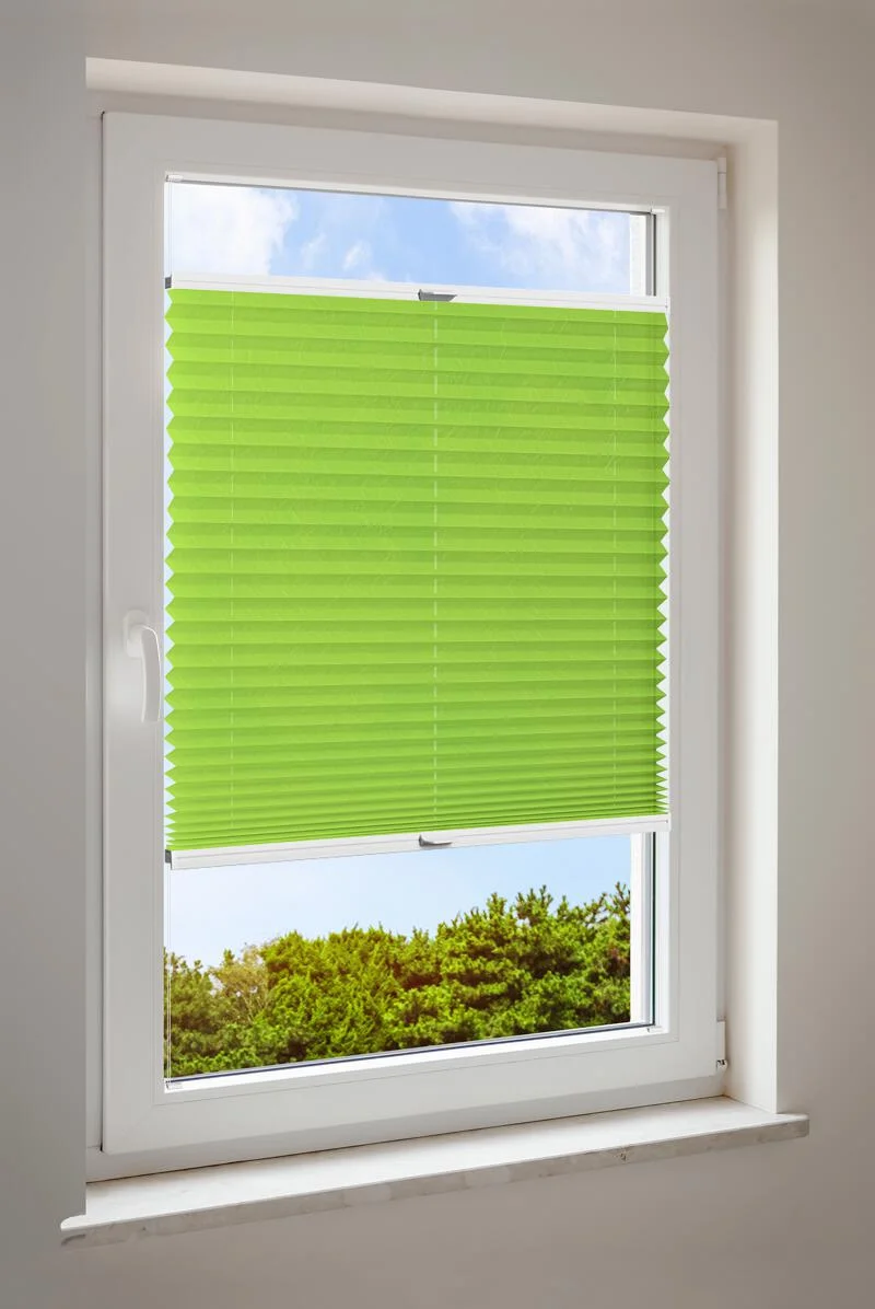 Plisserad blind grön basic